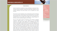 Desktop Screenshot of grayson-law.com