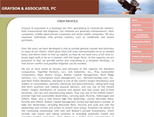 Tablet Screenshot of grayson-law.com